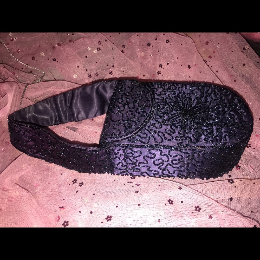 90s dark purple bag
